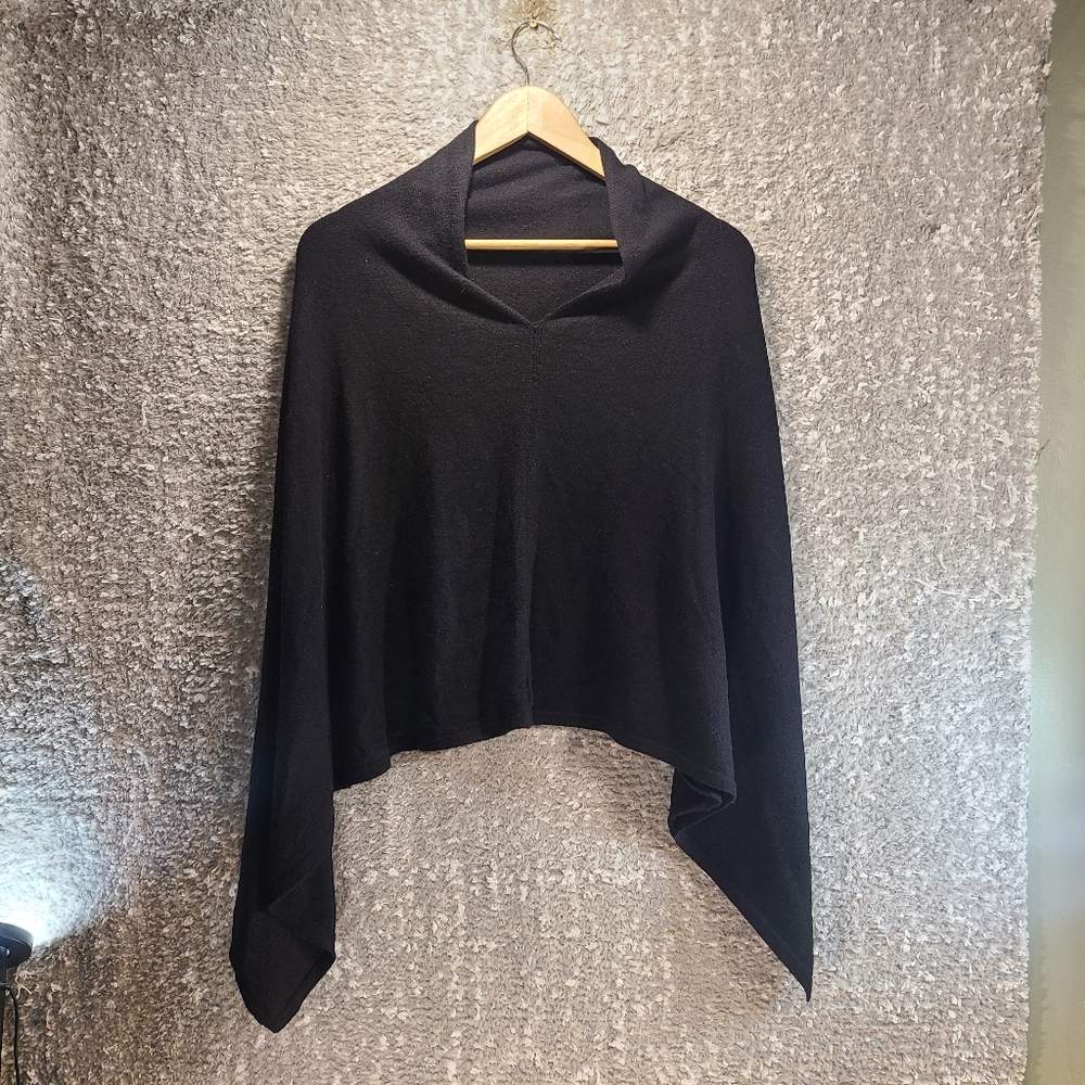 Cashmere Poncho Women Cape Hand Made In Nepal One Size S/M Unbranded BEE Logo